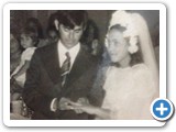 Casamento de Miro da Viola e Fátima em 1974
