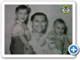 Luis Bordon com seus filhos Luisinho e Maria Del Carmen