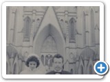 Casamento de Teixeirinha e Zoraida em 1957, na Catedral de Santa Cruz do Sul