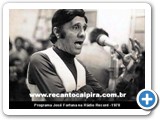 Programa José Fortuna na Rádio Record em 1978